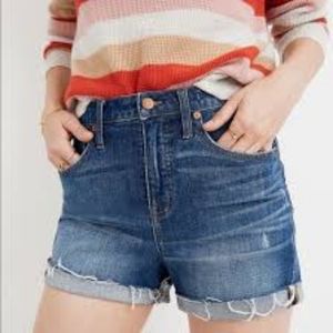 Madewell High Rise Denim Shorts